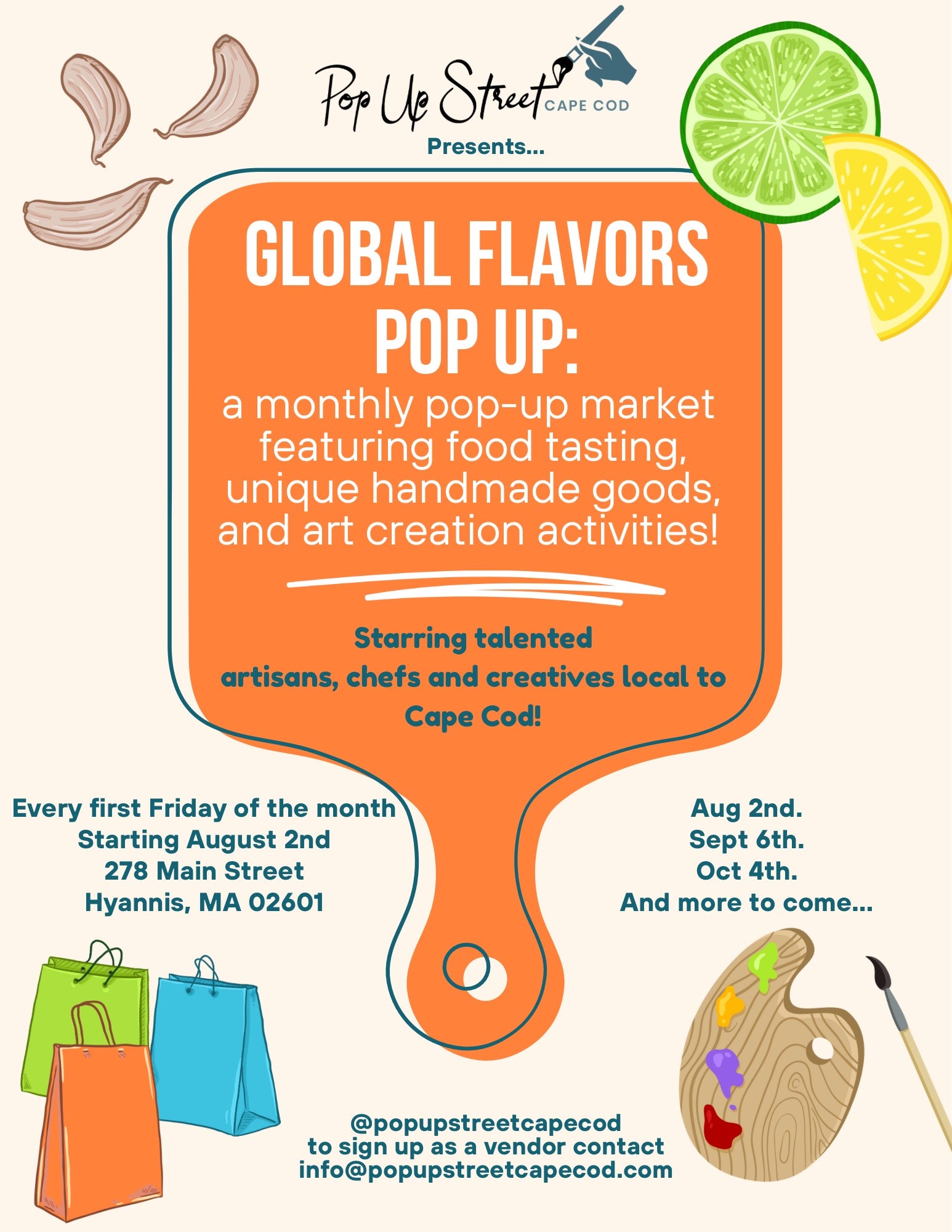 Global Flavors Artists & Artisans Fee